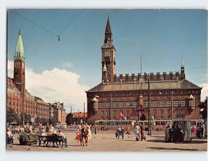 Postcard The Town Hall Square, Copenhagen, Denmark