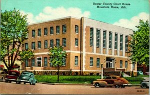 Linen Postcard Mountain Home Arkansas AR - Baxter County Court House M13