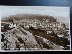 East Sussex HASTINGS The Rocks West Hill & Old Town c1936 RP Postcard