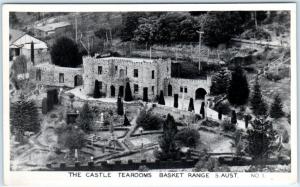 RPPC  BASKET RANGE, SOUTH AUSTRALIA   Birdseye  CASTLE TEAROOMS     Postcard 