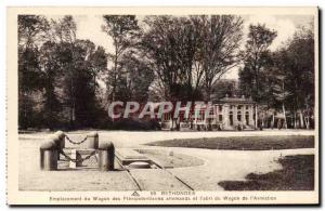 Old Postcard Rethondes car location German plenipotentiary and & # 39abir wag...