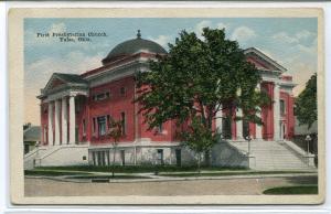 First Presbyterian Church Tulsa Oklahoma 1920s postcard