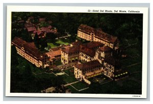 Vintage 1940's Advertising Postcard Hotel Del Monte Del Monte California