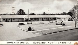 Postcard Rowland Hotel in Rowland, North Carolina~3552