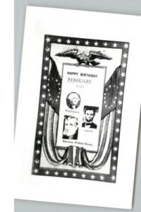 US PRESIDENTS BIRTHDAYS Washington Lincoln Harrison PC