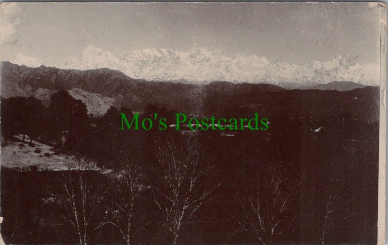 Pakistan or India Postcard? - Snow Hills 70-100 Miles From Chaubattia RS35912