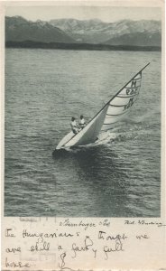 Sailing Boating German Enthusiasts The Hungarians Postcard
