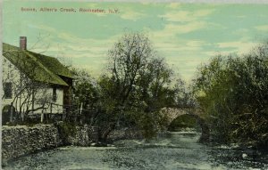 C. 1910 Scene, Allen's Creek, Rochester, N. Y. Vintage Postcard P49