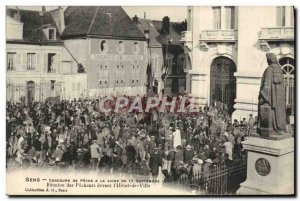 Old Postcard Sens Fishing Contest From A Line From 17 September 1905 Reunion ...