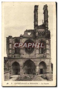 Old Postcard Soissons Cathedral Miltiaira