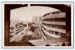 Casablanca Morocco Postcard United Nations Square 1947 Vintage RPPC Photo