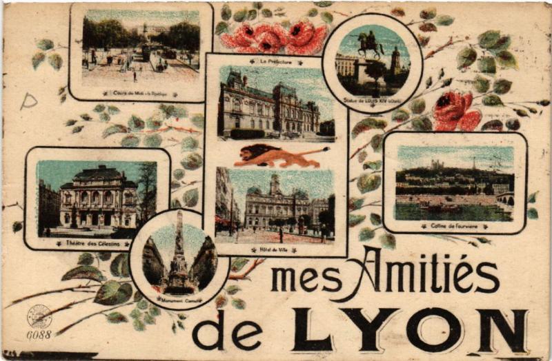 CPA Mes Amitiés de LYON (442977)