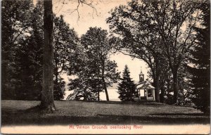 View of Mt. Vernon Grounds Overlooking the River VA Vintage Postcard S54