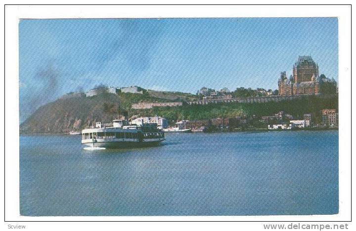 The Citadel Seen From The Ferry-Boat, Quebec, Canada, 40-60s