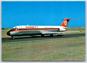 Airplane Postcard Ansett Australia Airlines Airways Douglas DC-9-31 FI.25