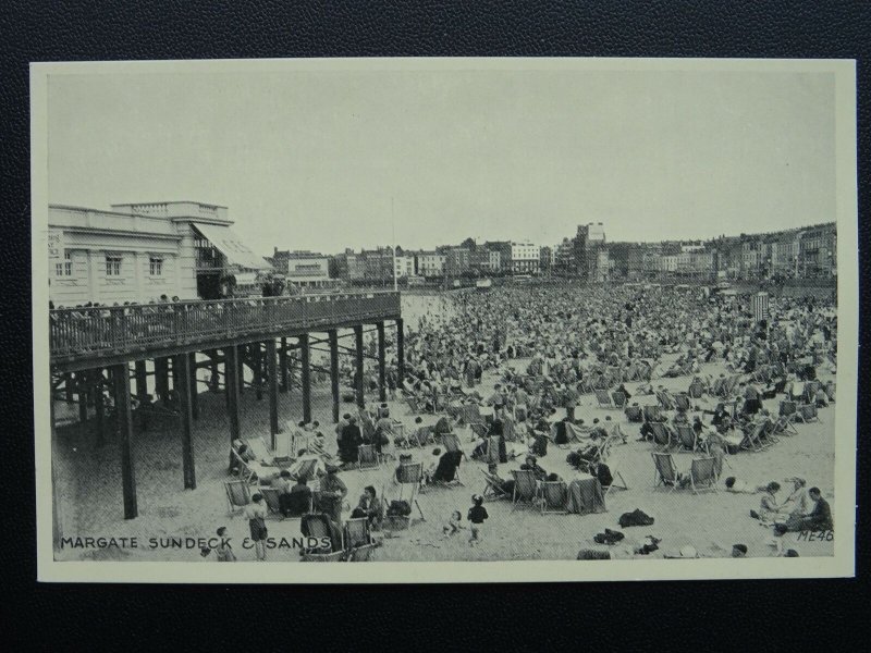 Kent MARGATE SUNDECK & SANDS - Old Postcard by Lincoln Green Ltd ME46