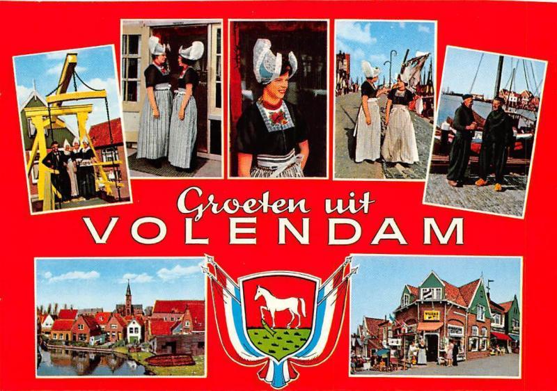 pols Sandalen Kritiek Netherlands Groeten uit Volendam, Street Shops Traditional Costumes Harbour  Boat | Europe - Netherlands - Noord-Holland - Volendam, Postcard /  HipPostcard
