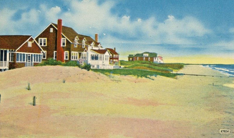 Postcard Early View of Bethany Beach, North on the Boardwalk, DE.  L3