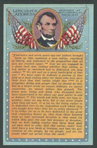 Ca 1931 PPC* Lincolns Address Delivered At Gettysburg Pa Nov 19 1863 Mint