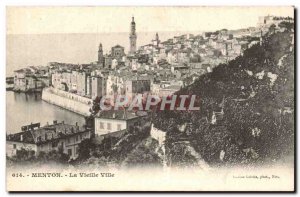 Menton - Old Town - Old Postcard