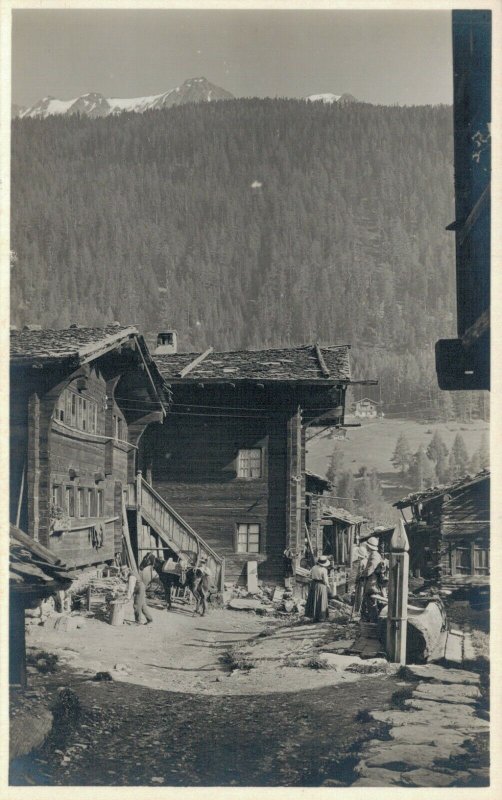 Switzerland Lötschental Kippel RPPC 04.99