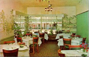 Vtg Perry Hotel Motel Coffee Shop Garden Room US 341 Perry Georgia GA Postcard