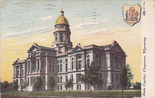 Wyoming Cheyenne State Capitol 1913