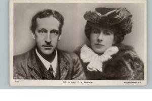 Mr & Mrs FR Benson c1910 Real Photo Postcard