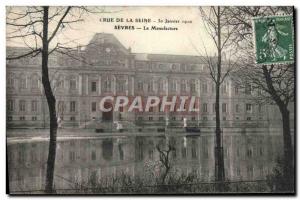 Old Postcard Crue De La Seine Sevres La Manufacture