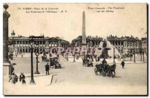 Paris - 8 - Place de la Concorde - Old Postcard