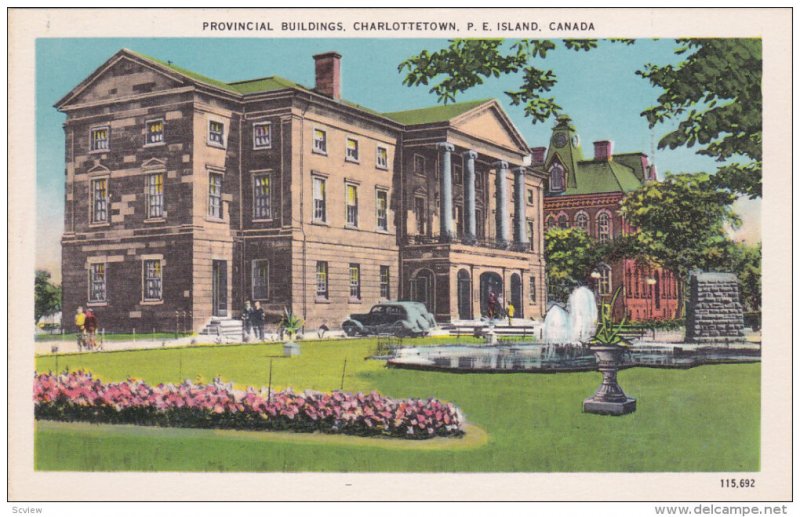 CHARLOTTETOWN, Prince Edward Island, Canada, 1900-1910's; Provincial Buildings