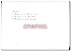 Modern Postcard Milano Fontana Di Francesco S