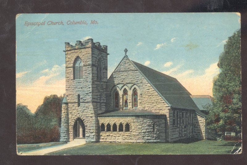 COLUMBIA MISSOURI EPISCOPAL CHURCH BUILDING MO. VINTAGE POSTCARD