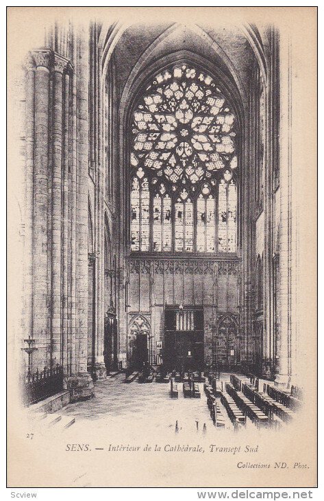 Sens , France , 00-10s : Interieur de la Cathedrale