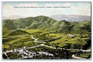 Laredo Texas TX Postcard Jacala Pan-American Highway Aerial View 1940 Vintage
