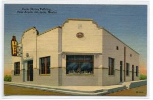 Carta Blanca Liquor Building Villa acuna Coahuila Mexico postcard