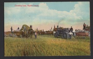 Western Canada Threshing Scene Steam Tractors Horses by Pugh Specialty pm ~ DB