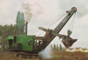 Lincoln Steam Shovel Leicester Technology Museum Postcard