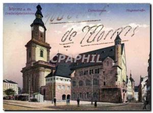 Old Postcard Worms Drelfaltigkeitskirche