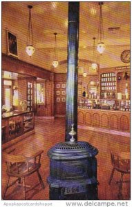 Pot Bellied Stove And Hanging Chandeliers Set The Mood Of Upjohn Company'...