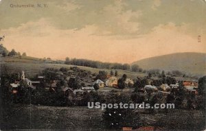 Birds Eye View - Grahamsville, New York NY Postcard