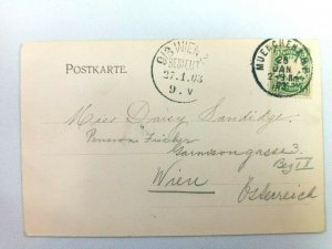 Vintage Postcard Die Prinzregentenbrucke zu Munchen Germany Posted 1903