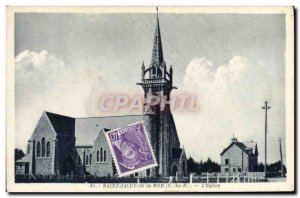 Postcard Old Saint Jauut Sea L & # 39Eglise