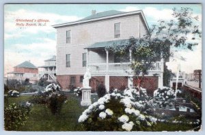 1910's HOLLY BEACH NEW JERSEY*WHITEHEAD'S COTTAGE*BIG PORCH*ANTIQUE POSTCARD 