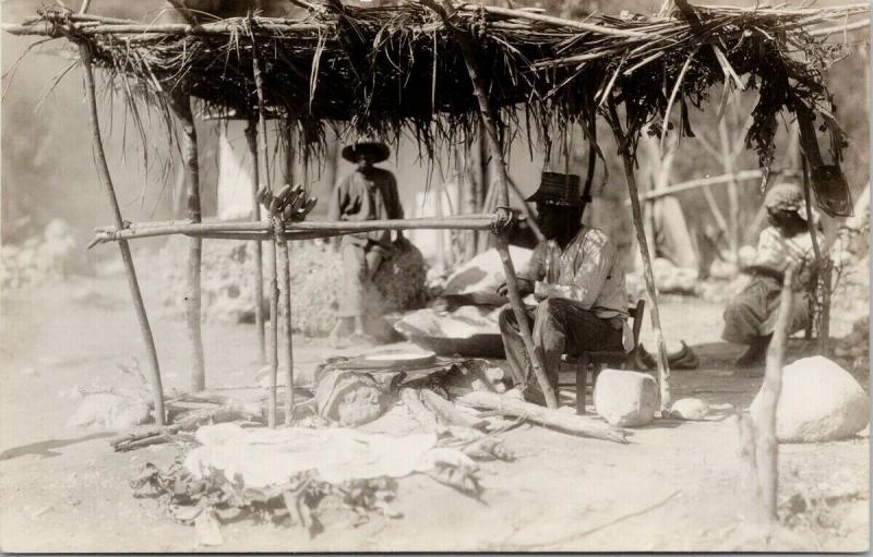 Haiti Vendors Real Photo Postcard E59