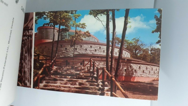 Vintage postcard album with mini photos - Quebec Canada