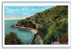 C. 1915 Pebble Beach Lover's Cover Catalina Island Vintage Postcard F52