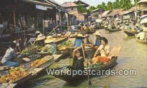 Floating Market Dhornburi Thailand Unused 