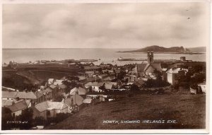 RPPC Howth, Ireland 1930-40 Ireland's Eye, Seacoast, Harbor, Real Photo