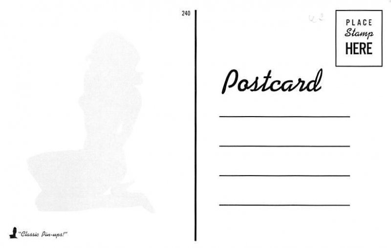 Nude Woman Risque Unused 